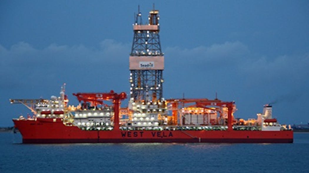 The West Vela is a sixth-generation ultra-deepwater drillship.