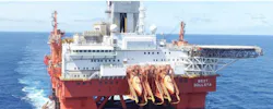 The semisubmersible drilling rig West Bollsta.