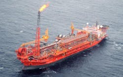 The FPSO Cidade de Itajaí. The FPSO Cidade de Itajaí.