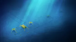 Subsea production facility at Kirinskoye field offshore Russia.