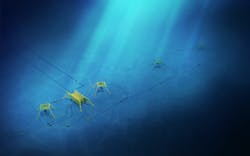 Subsea production facility at Kirinskoye field offshore Russia. Subsea production facility at Kirinskoye field offshore Russia.