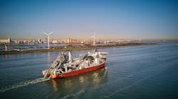 The reel-lay vessel Seven Vega. The reel-lay vessel Seven Vega.