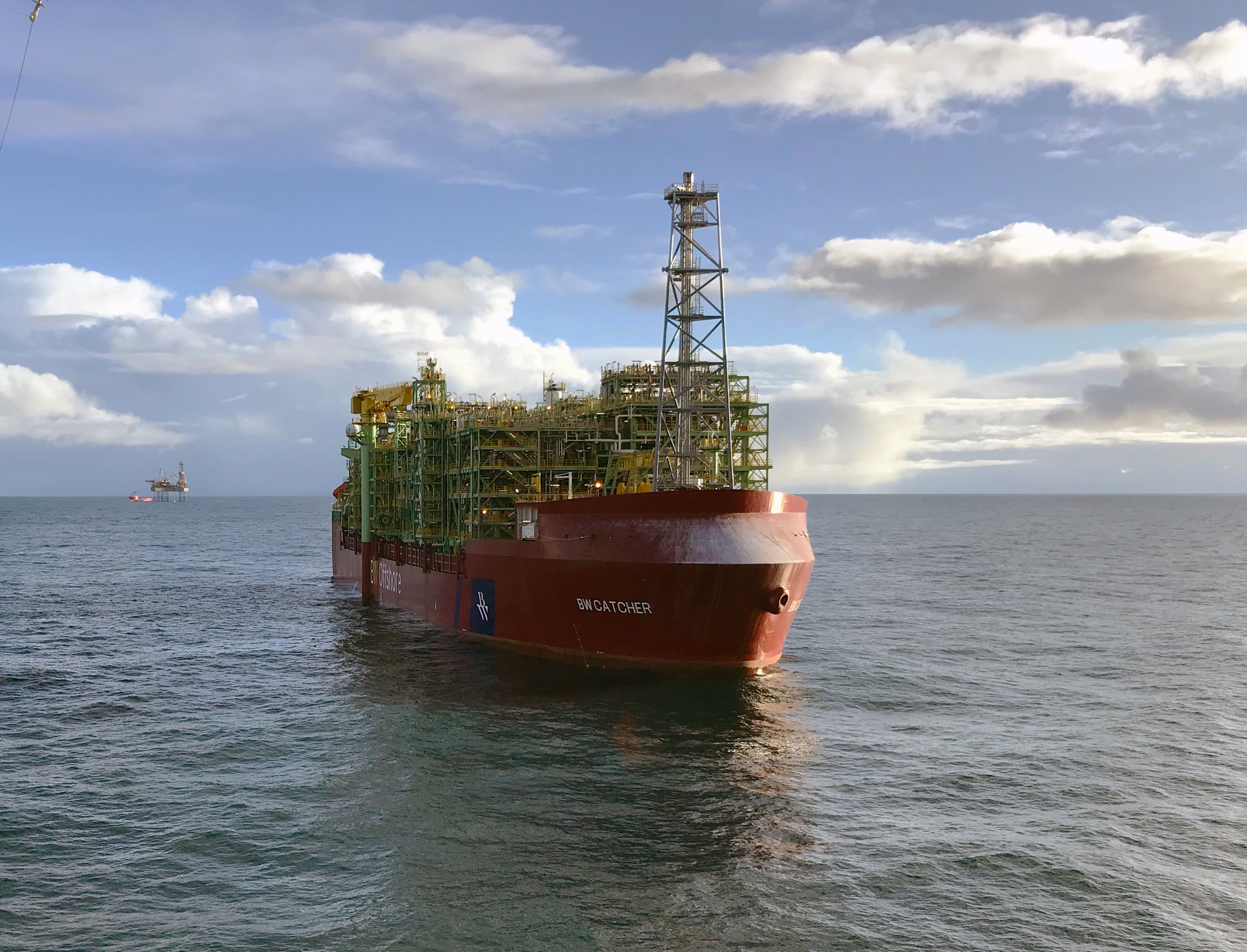 The FPSO BW Catcher operates at the Catcher oil field in the UK central North Sea.
