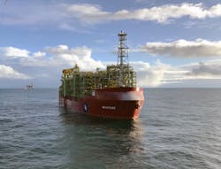 The FPSO BW Catcher operates at the Catcher oil field in the UK central North Sea.