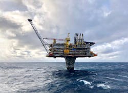 The Draugen platform. The Draugen platform.