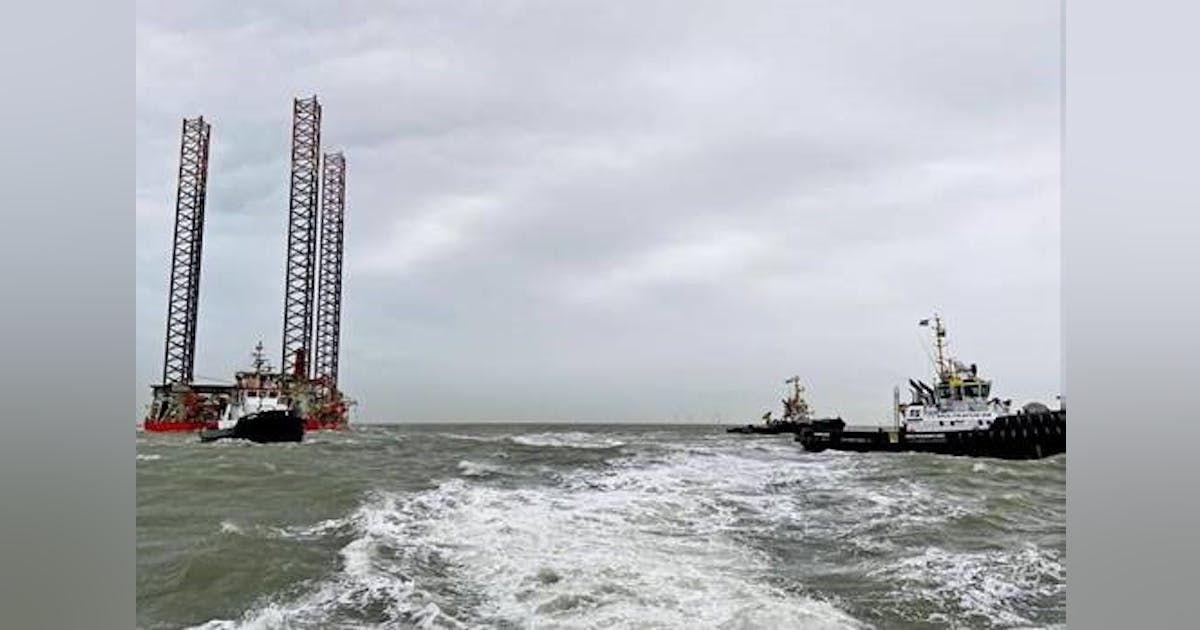 Erda in position for North Sea Leman module transfer | Offshore Magazine