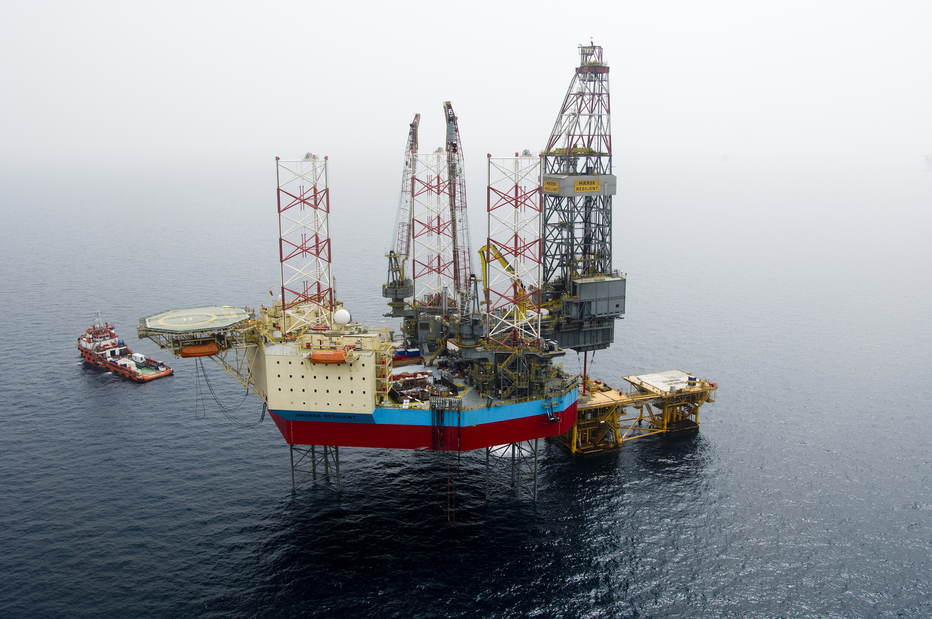 The jackup drilling rig Maersk Resilient.