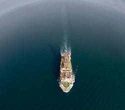 The drillship Maersk Valiant. The drillship Maersk Valiant.