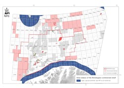 Map of acreage available for application in the Barents Sea in 25th licensing round. Map of acreage available for application in the Barents Sea in 25th licensing round.
