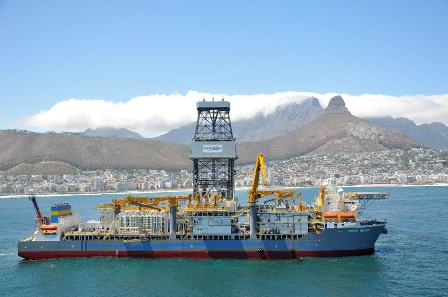 The drillship Pacific Meltem.