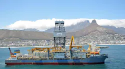 The drillship Pacific Meltem.