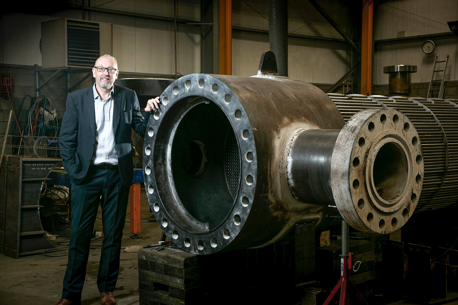 Andy Scott At Glacier Energy S Heat Transfer Facility In Aberdeen 5fe2571095aa0