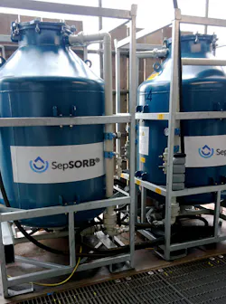 SepSORB produced water filter.