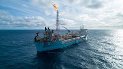 The FPSO Aoka Mizu. The FPSO Aoka Mizu.