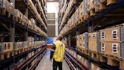 There is a lot of equipment and spare parts in storage in Equinor. This photo is from Kalundborg in Denmark. There is a lot of equipment and spare parts in storage in Equinor. This photo is from Kalundborg in Denmark.