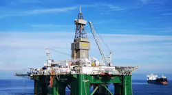 The semisubmersible drilling rig Leiv Eiriksson.