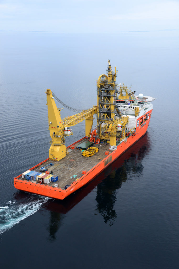 The construction support vessel Normand Maximus.