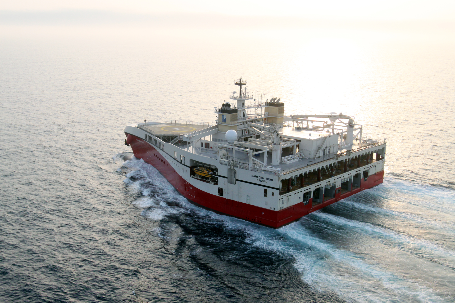 The seismic acquisition vessel Ramform Titan.
