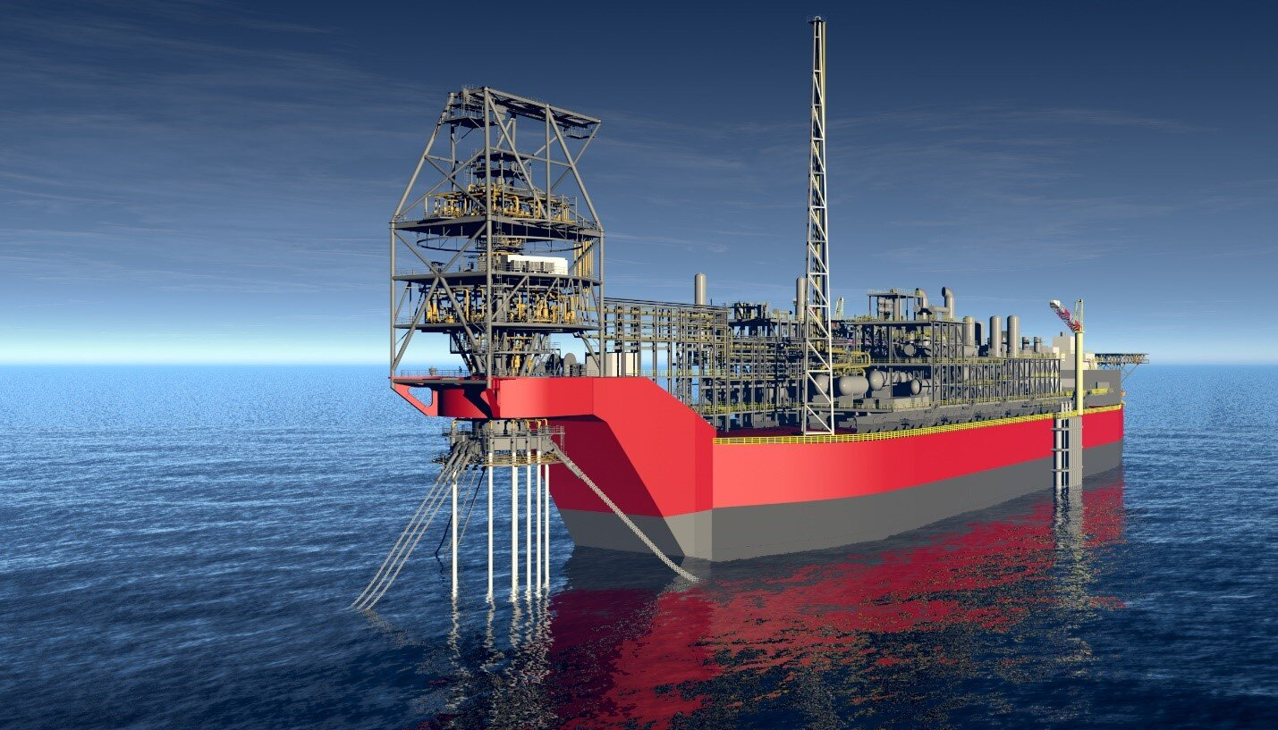 Rendering of the Sangomar field FPSO.