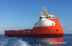 The Normand Surfer’s sister vessel Sea Spark. The Normand Surfer’s sister vessel Sea Spark.