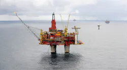 The Statfjord C platform in the Norwegian North Sea.