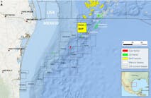 Location of the Trion field offshore Mexico.
