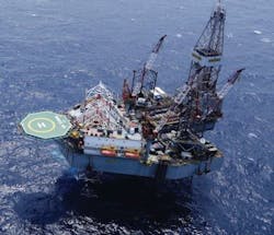 The jackup drilling rig Valaris 107. The jackup drilling rig Valaris 107.