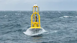OPT’s PB3 PowerBuoy as deployed in the North Sea for Premier Oil.