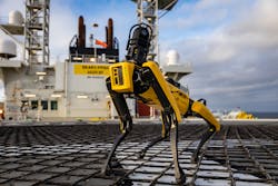 The Spot deployment on the Skarv FPSO is part of Aker BP’s digitalization program. The Spot deployment on the Skarv FPSO is part of Aker BP’s digitalization program.