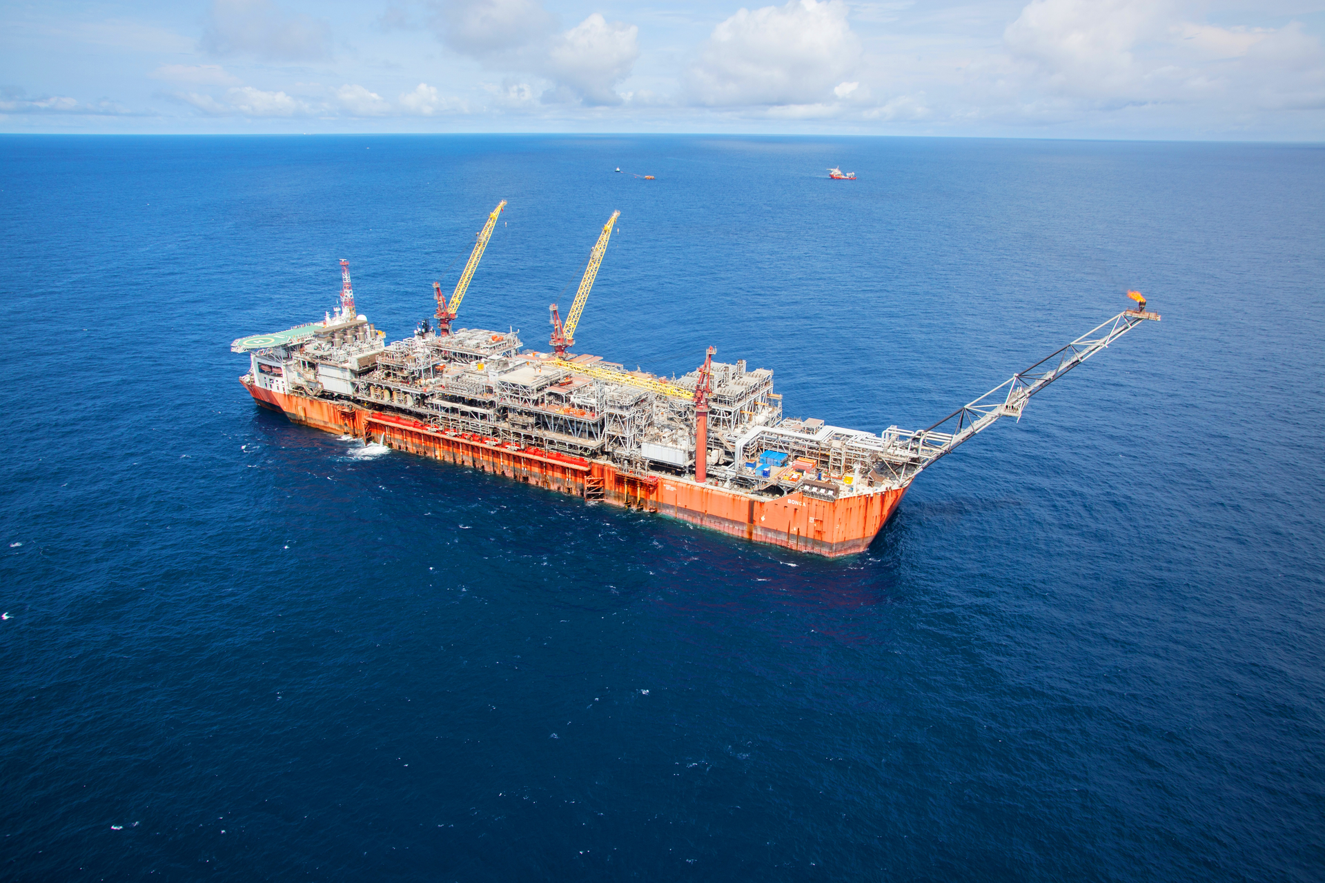 The FPSO Bonga Main offshore Nigeria.
