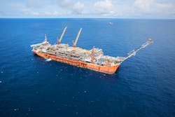 The FPSO Bonga Main offshore Nigeria. The FPSO Bonga Main offshore Nigeria.