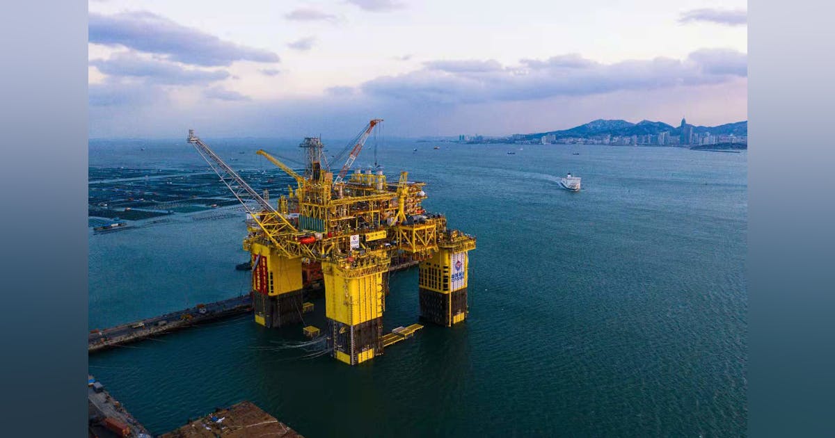 Abs Classed Platform Delivered For Deepwater Gas Project Offshore China Offshore Abs Classed Platform Delivered For Deepwater Gas Project Offshore China Offshore