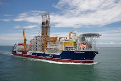 The drillship Stena Forth. The drillship Stena Forth.