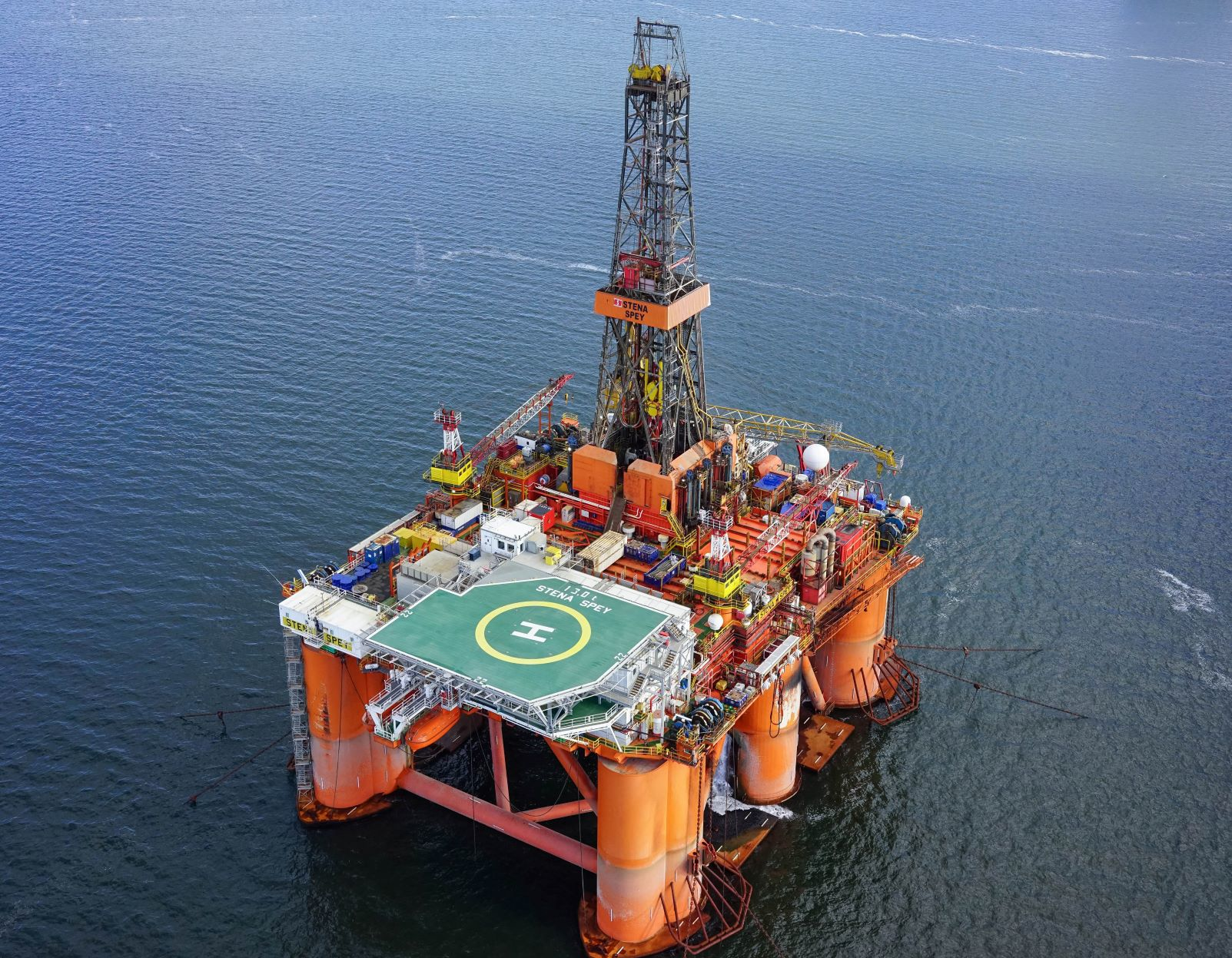 The semisubmersible drilling rig Stena Spey.