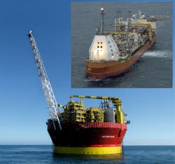 The FPSOs Western Isles and Triton. The FPSOs Western Isles and Triton.