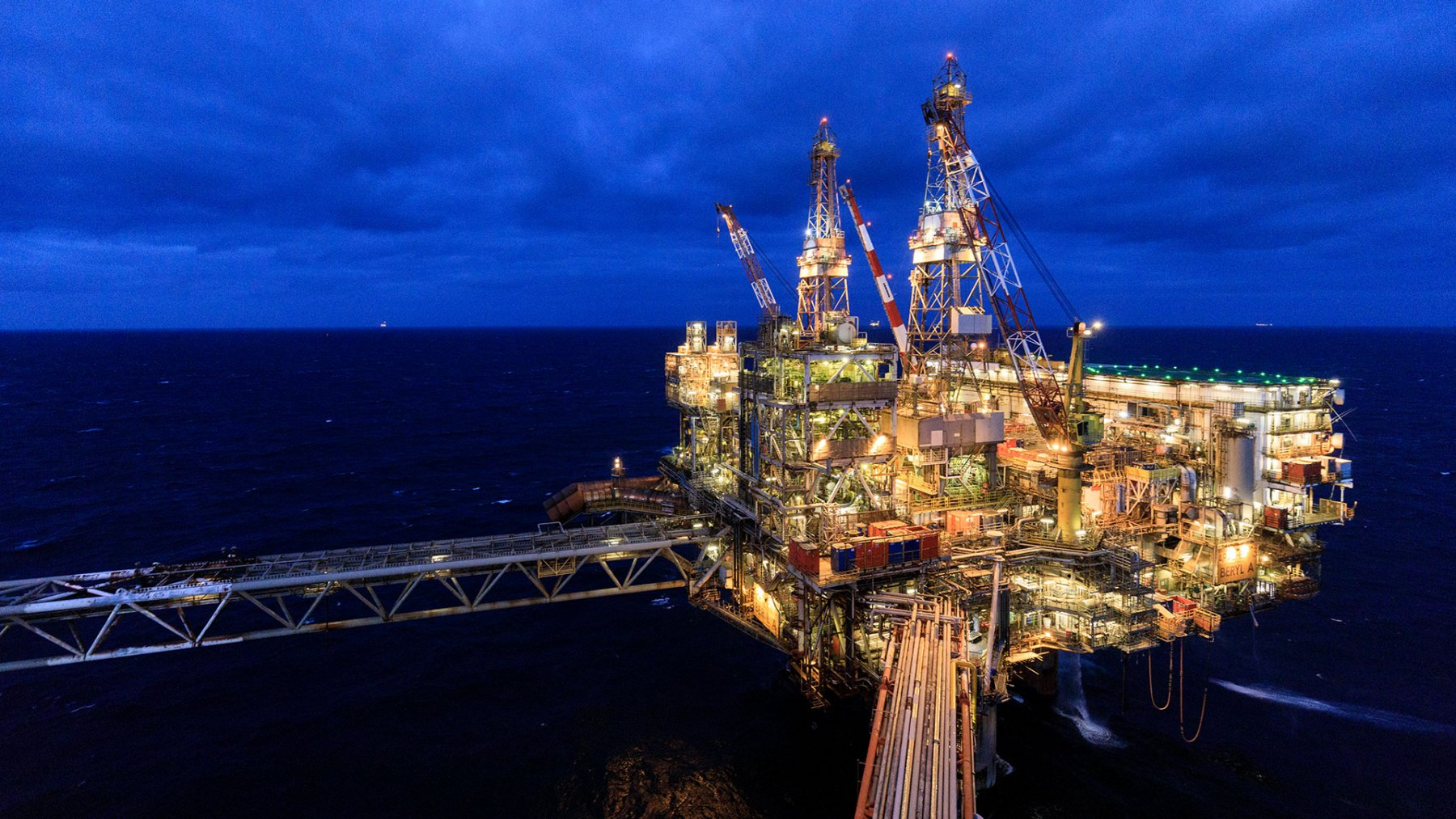 The Beryl Alpha platform in the UK central North Sea.