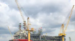 The FPSO Energean Power at the Admiralty Yard in Singapore.