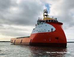 The PSV Sea Forth's sister vessel Normand Service. The PSV Sea Forth's sister vessel Normand Service.