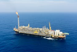 The FPSO P-76 operates at the B&uacute;zios field in the presalt Santos basin offshore Brazil.
