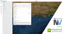 Image showing sAIsmic interface with pin location in South Africa with info tabs for the field, well, and block at the pin location. Image showing sAIsmic interface with pin location in South Africa with info tabs for the field, well, and block at the pin location.