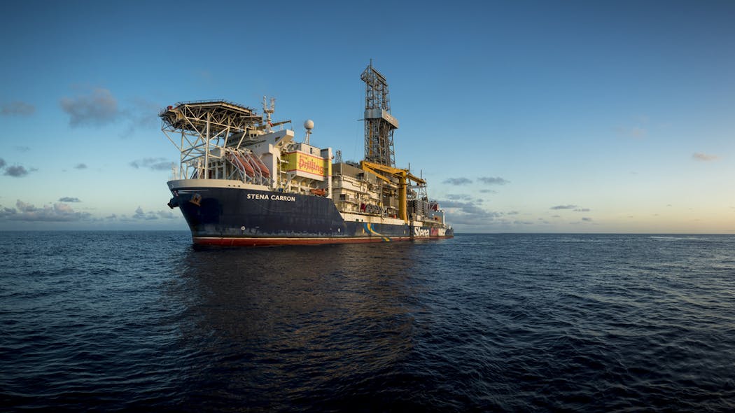 The drillship Stena Carron completed appraisal work at the Redtail-1 well before moving to the Canje block offshore Guyana.