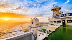 The shuttle tanker Eagle Paulinia. The shuttle tanker Eagle Paulinia.