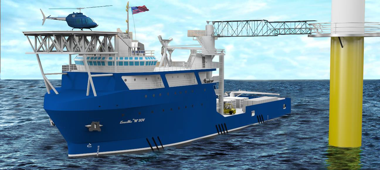 EnviroMax Class &ldquo;M&rdquo; 264-ft service operation vessel.