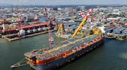 The FPSO Liza Unity hull.