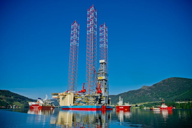 The jackup drilling rig Maersk Intrepid.