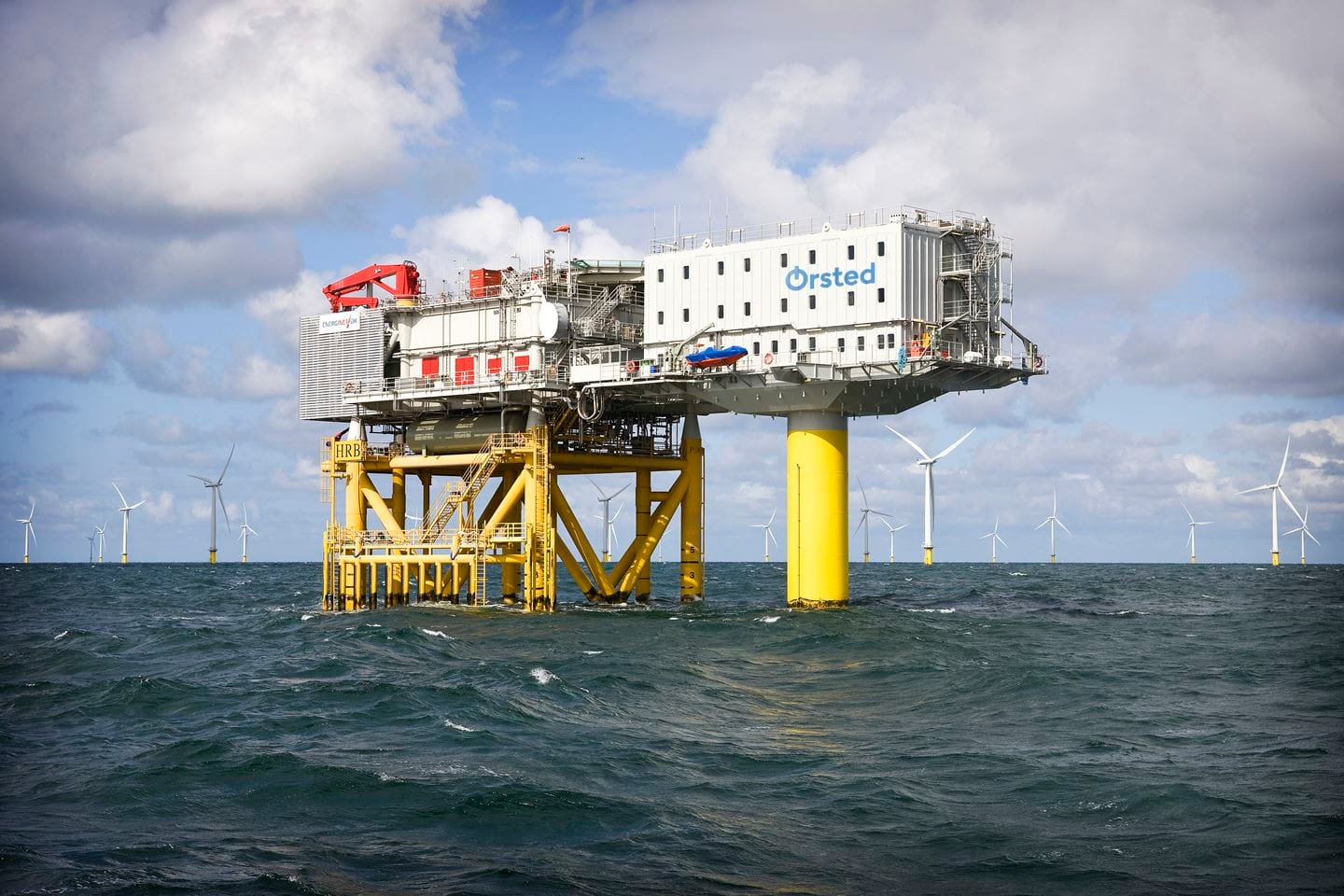 Horns Rev 2 was the first time that an accommodation platform was installed in connection with an offshore wind farm.