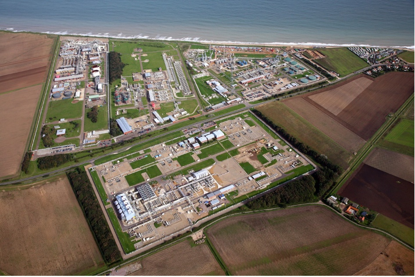 The Bacton Terminal on the North Norfolk coast.
