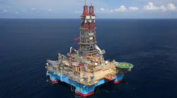 The semisubmersible drilling rig Maersk Discoverer.