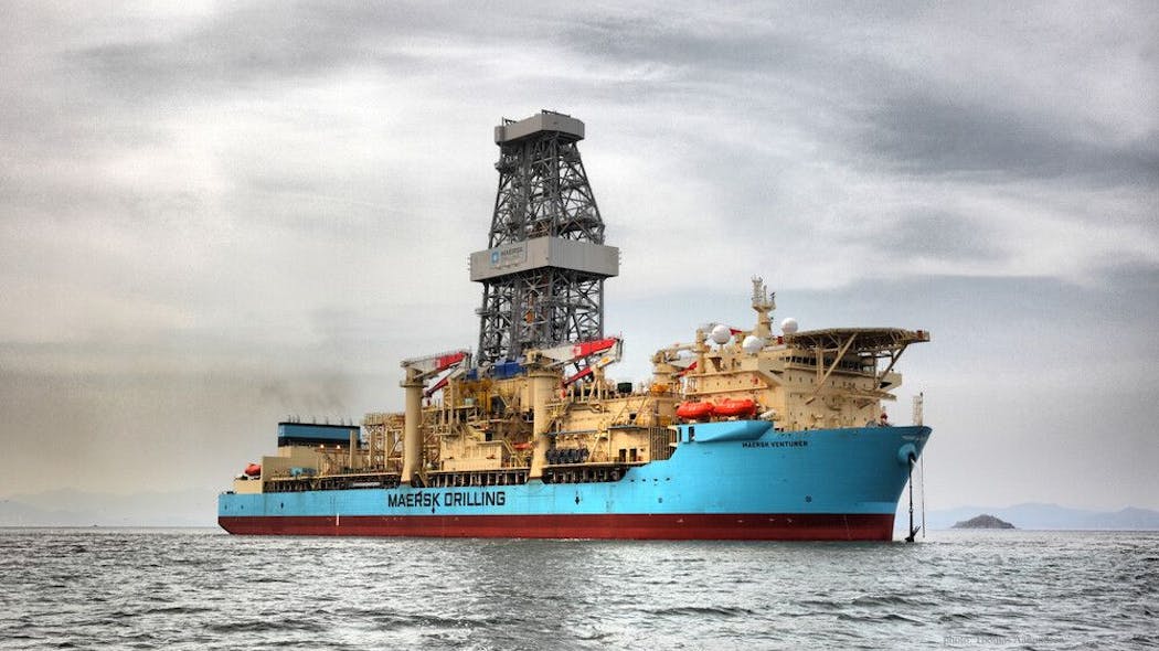 The drillship Maersk Venturer.