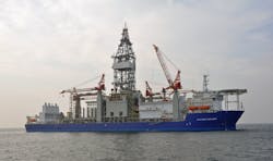 The ultra-deepwater drillship Platinum Explorer. The ultra-deepwater drillship Platinum Explorer.